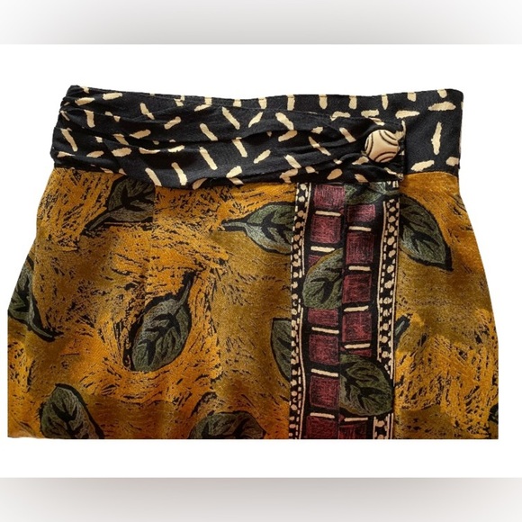 SKIRT SET Vintage Casual Corner Slit Skirt/Cap Sleeve Pencil Skirt MIDI - Picture 3 of 6